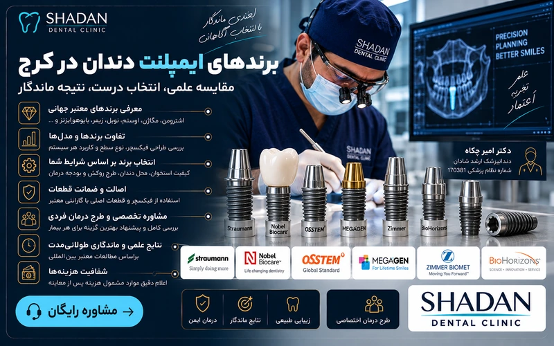 برندهای ایمپلنت دندان در کرج